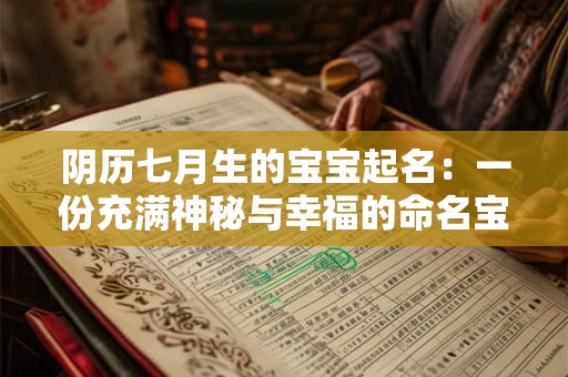 阴历七月生的宝宝起名：一份充满神秘与幸福的命名宝典