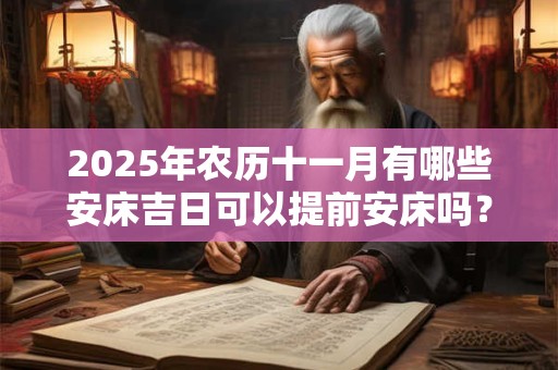2025年农历十一月有哪些安床吉日可以提前安床吗？