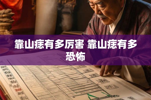 靠山痣有多厉害 靠山痣有多恐怖
