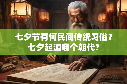 七夕节有何民间传统习俗？七夕起源哪个朝代？