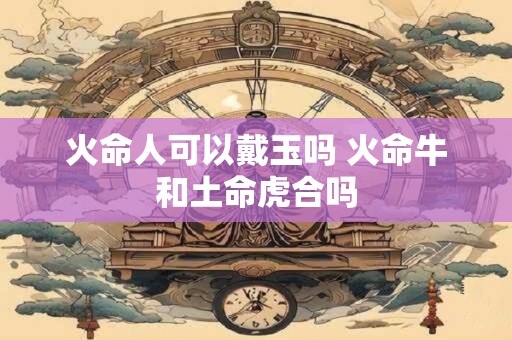 火命人可以戴玉吗 火命牛和土命虎合吗