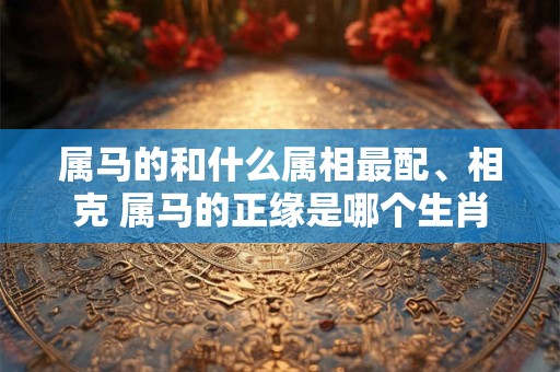 属马的和什么属相最配、相克 属马的正缘是哪个生肖