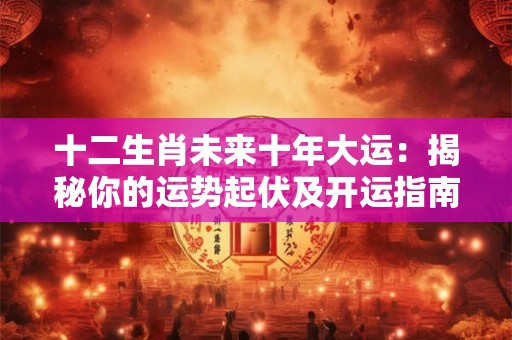 十二生肖未来十年大运：揭秘你的运势起伏及开运指南！
