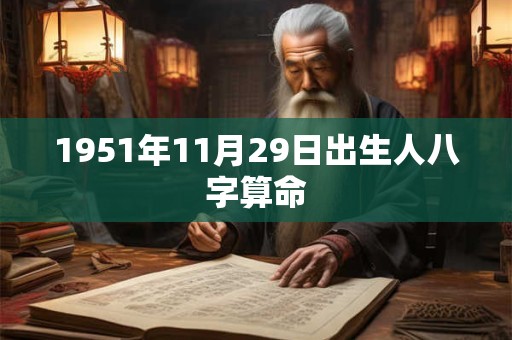 1951年11月29日出生人八字算命 1951年11月29日出生人八字算命
