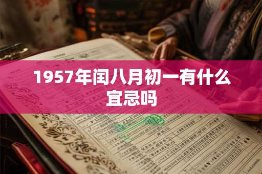 1957年闰八月初一有什么宜忌吗