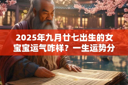 2026年九月廿七出生的女宝宝运气咋样？一生运势分析