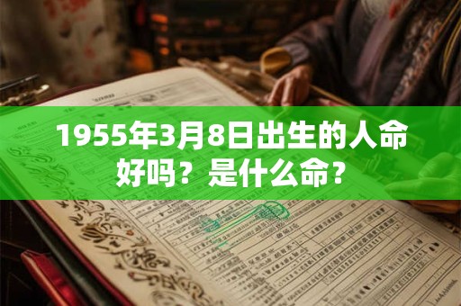 1955年3月8日出生的人命好吗？是什么命？
