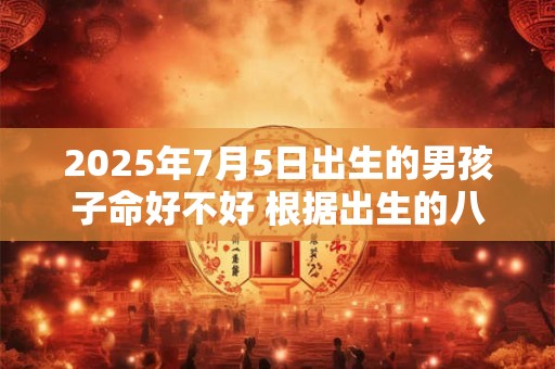 2025年7月5日出生的男孩子命好不好 根据出生的八字取名字