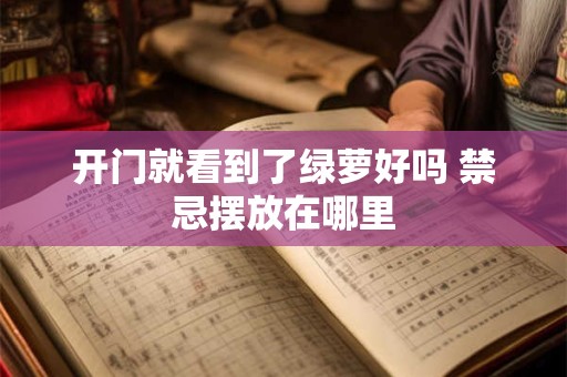 开门就看到了绿萝好吗 禁忌摆放在哪里
