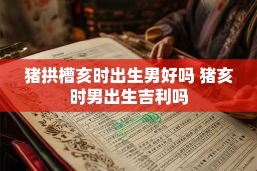 猪拱槽亥时出生男好吗 猪亥时男出生吉利吗