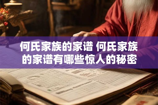 何氏家族的家谱 何氏家族的家谱有哪些惊人的秘密