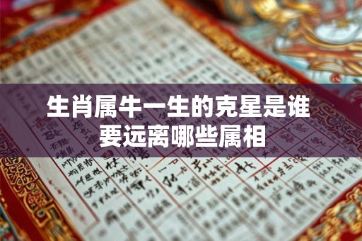 生肖属牛一生的克星是谁 要远离哪些属相