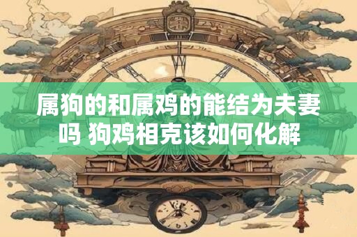 属狗的和属鸡的能结为夫妻吗 狗鸡相克该如何化解