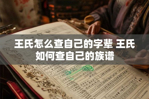 王氏怎么查自己的字辈 王氏如何查自己的族谱