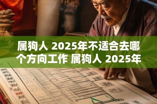 属狗人 2025年不适合去哪个方向工作 属狗人 2025年工作注意事项