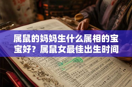 属鼠的妈妈生什么属相的宝宝好？属鼠女最佳出生时间