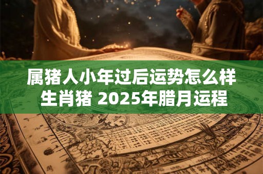 属猪人小年过后运势怎么样 生肖猪 2025年腊月运程