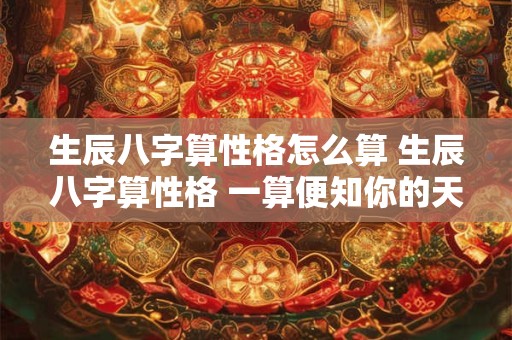 生辰八字算性格怎么算 生辰八字算性格 一算便知你的天性！