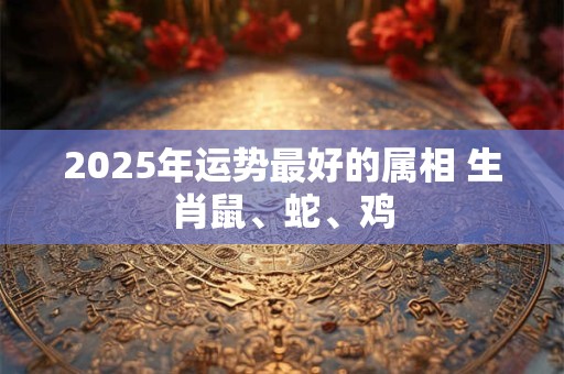 2025年运势最好的属相 生肖鼠、蛇、鸡