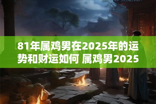 81年属鸡男在2025年的运势和财运如何 属鸡男2025年运气