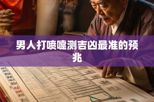 男人打喷嚏测吉凶最准的预兆 男人打喷嚏测吉凶最准的预兆