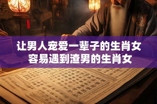 让男人宠爱一辈子的生肖女 容易遇到渣男的生肖女