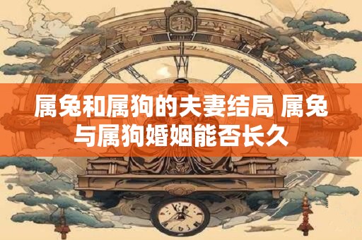 属兔和属狗的夫妻结局 属兔与属狗婚姻能否长久