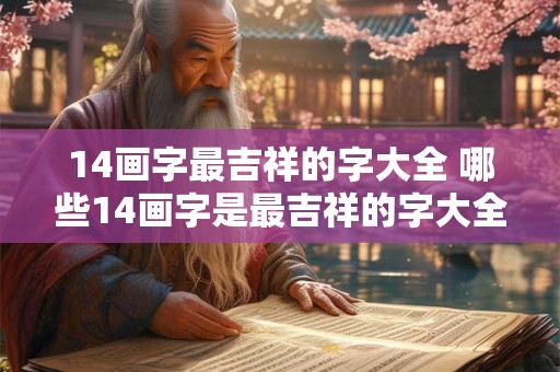 14画字最吉祥的字大全 哪些14画字是最吉祥的字大全