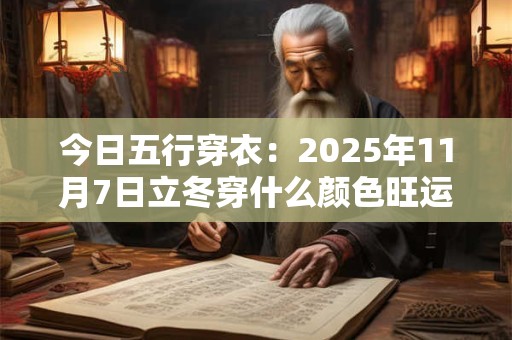 今日五行穿衣：2025年11月7日立冬穿什么颜色旺运势