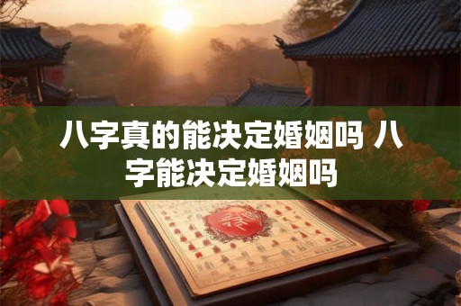 八字真的能决定婚姻吗 八字能决定婚姻吗