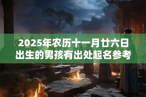 2026年农历十一月廿六日出生的男孩有出处起名参考