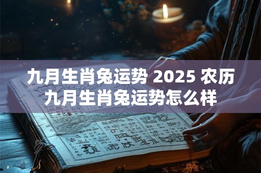 九月生肖兔运势 2025 农历九月生肖兔运势怎么样