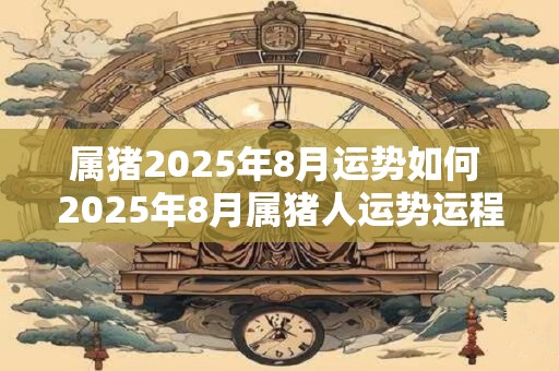 属猪2025年8月运势如何 2025年8月属猪人运势运程详解