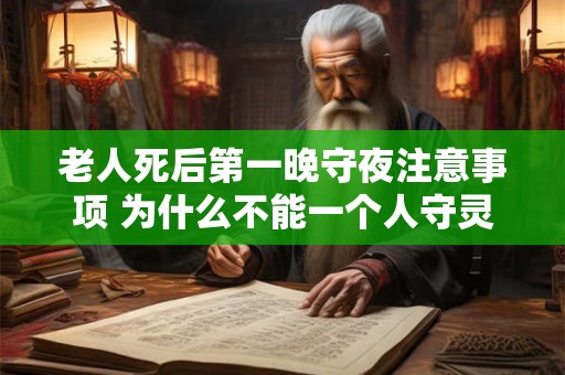 老人死后第一晚守夜注意事项 为什么不能一个人守灵