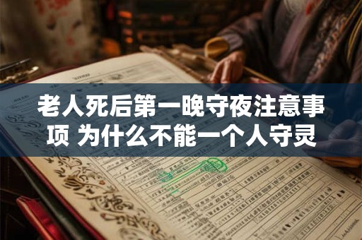 老人死后第一晚守夜注意事项 为什么不能一个人守灵