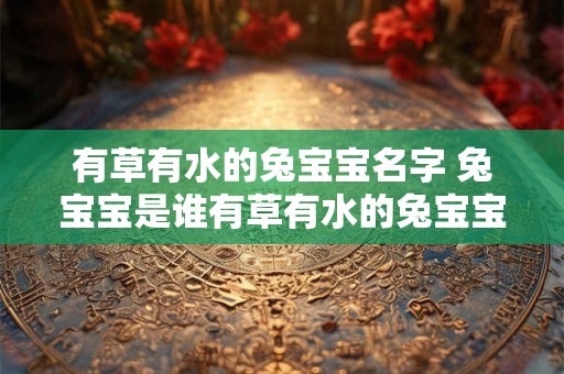 有草有水的兔宝宝名字 兔宝宝是谁有草有水的兔宝宝叫什么名字
