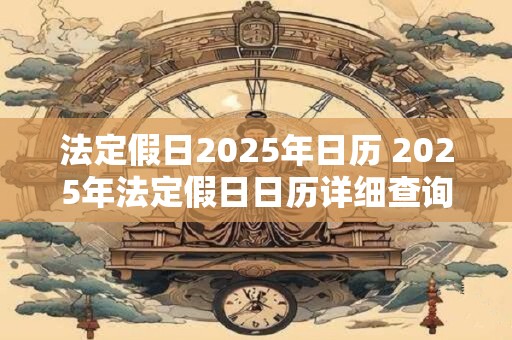 法定假日2025年日历 2025年法定假日日历详细查询