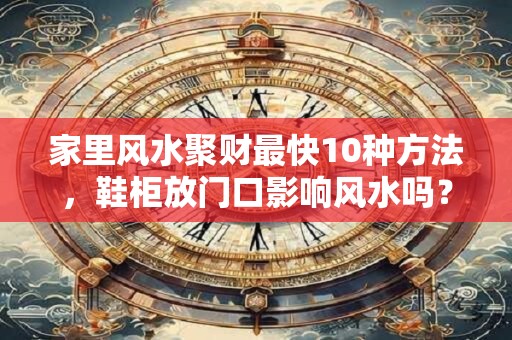 家里风水聚财最快10种方法，鞋柜放门口影响风水吗？