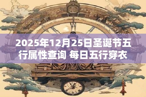 2025年12月25日圣诞节五行属性查询 每日五行穿衣搭配