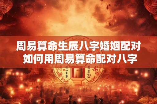 周易算命生辰八字婚姻配对 如何用周易算命配对八字婚姻 周易算命生辰八字婚姻配对 如何用周易算命配对八字婚姻