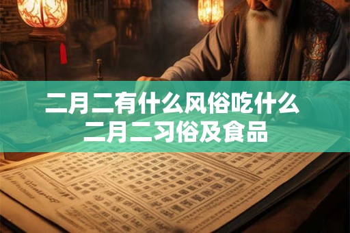 二月二有什么风俗吃什么 二月二习俗及食品