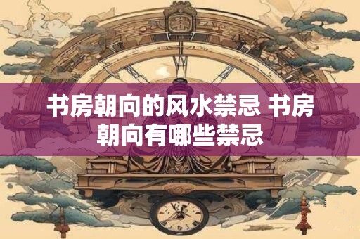 书房朝向的风水禁忌 书房朝向有哪些禁忌
