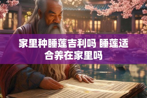 家里种睡莲吉利吗 睡莲适合养在家里吗