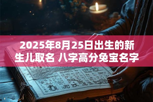 2025年8月25日出生的新生儿取名 八字高分兔宝名字