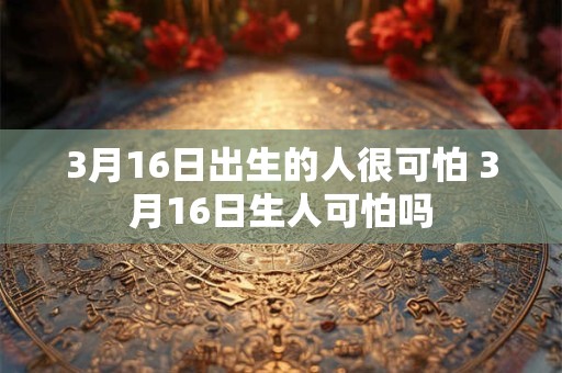 3月16日出生的人很可怕 3月16日生人可怕吗