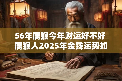 56年属猴今年财运好不好 属猴人2025年金钱运势如何