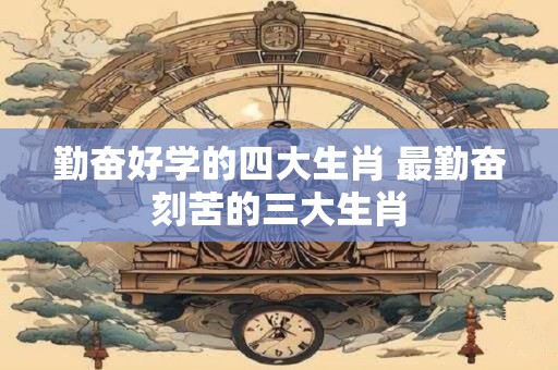 勤奋好学的四大生肖 最勤奋刻苦的三大生肖
