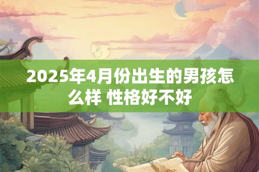 2025年4月份出生的男孩怎么样 性格好不好
