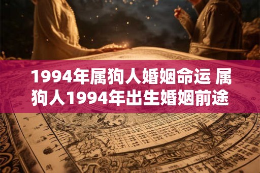 1994年属狗人婚姻命运 属狗人1994年出生婚姻前途如何