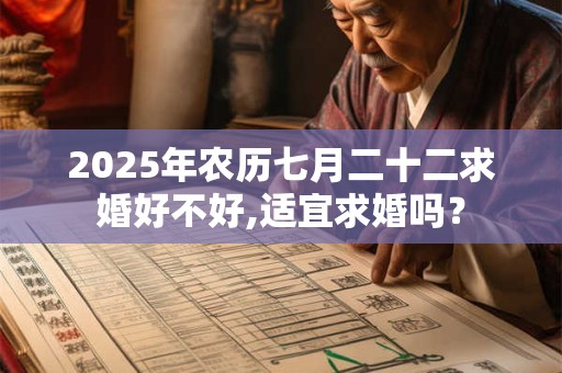 2025年农历七月二十二求婚好不好,适宜求婚吗? 2025年农历七月二十二求婚好不好,适宜求婚吗?